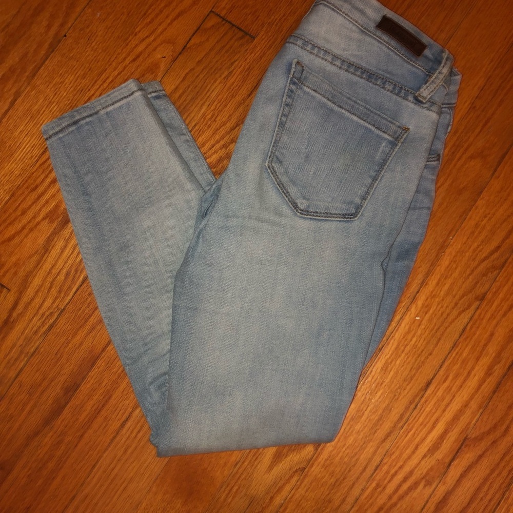 BLANKNYC: light wash skinny jeans